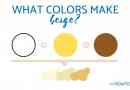 Cómo mezclar colores de pintura para hacer beige: qué colores hacen beige?