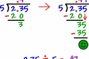 División decimal sin calculadora paso a paso con ejemplos