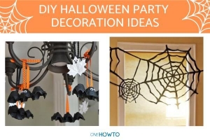 Ideas de decoración de fiesta de halloween de bricolaje