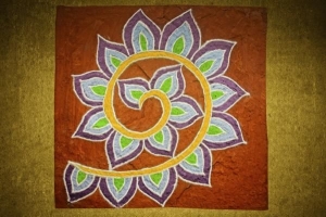 Cómo diseñar rangoli para diwali