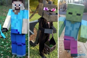 Cómo hacer un disfraz de minecraft: steve, creeper y más!