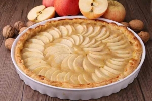 Cómo hacer una tarta de manzana sin horno