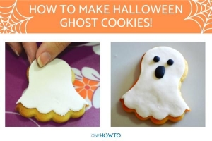 Cómo hacer galletas de fantasmas de halloween