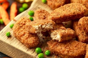 Cómo hacer nuggets de pollo veganos