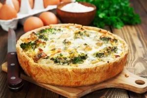 Cómo hacer quiche vegetariano sin huevos